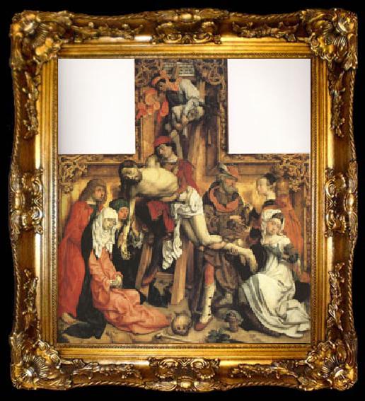 framed  master of st bartholomew The Descent from the Cross (mk05), ta009-2